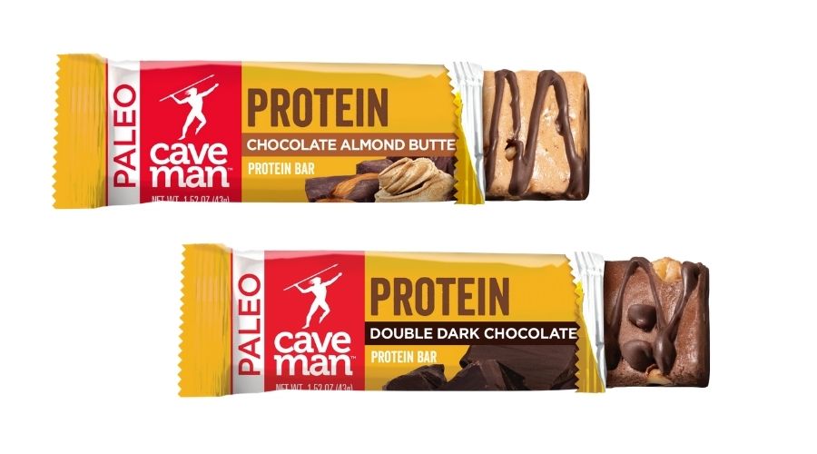 Two Caveman protein bars.