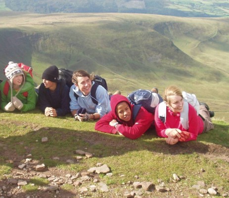 A group of pupils at Trewern, on the Papertrail blog