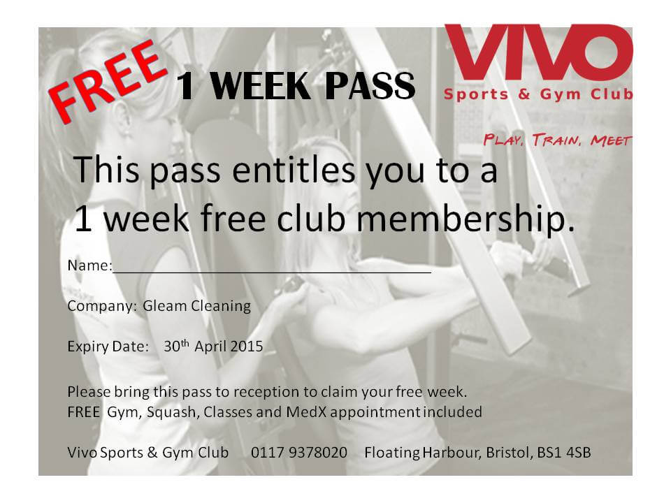 FREE ONE WEEK PASS gleam (1)