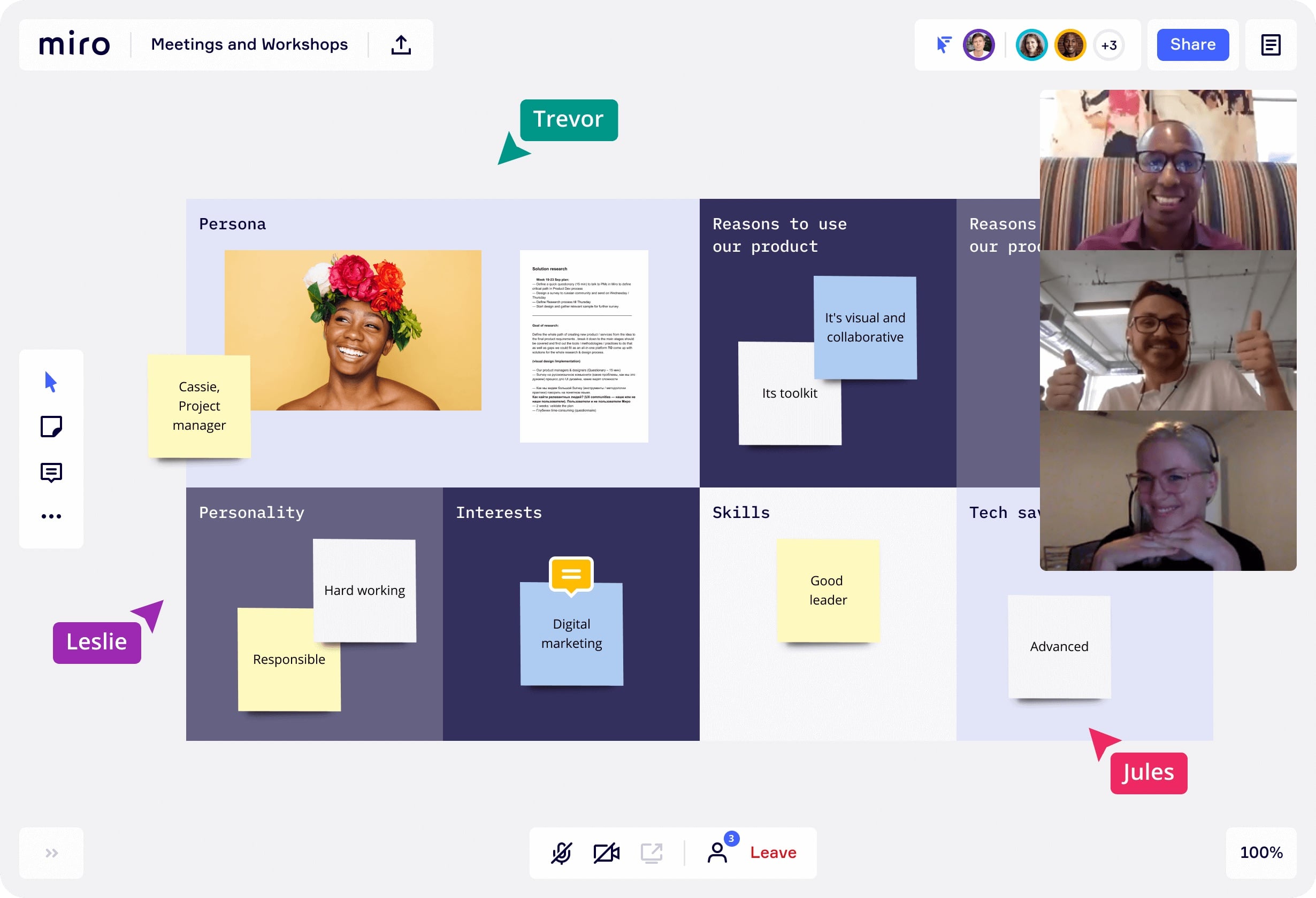 Miro Video Chat
