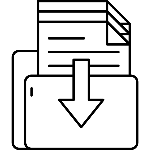 Icone représentant un dossier contenant des documents