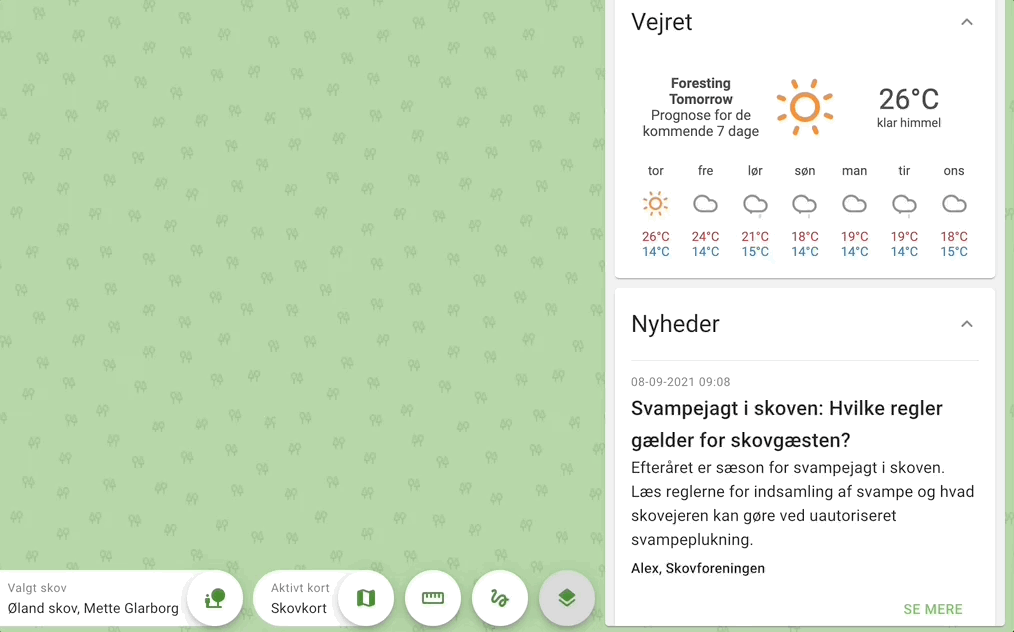 Skovkortet lavningskort
