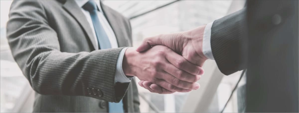 business people making a handshake