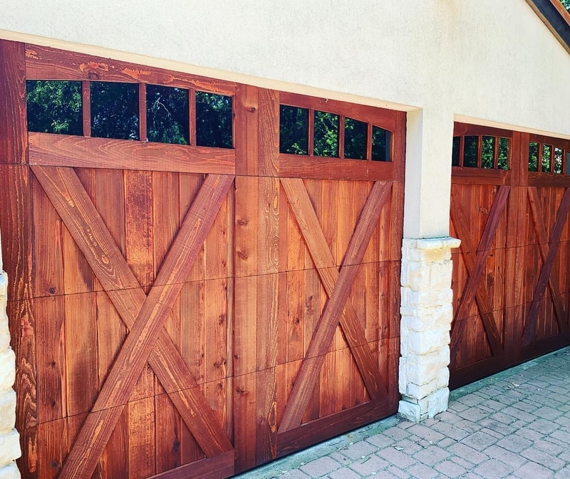 Custom Cedar Wood Garage Doors
