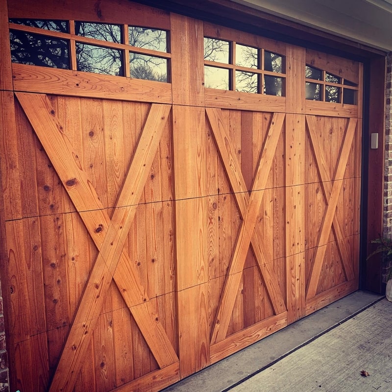 Custom Cedar Wood Garage Doors