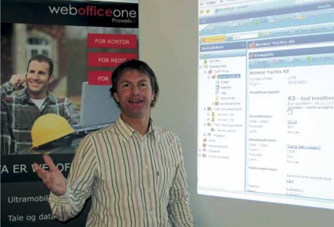 Webson CRM Historie Sjef