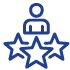 icon of person with three stars