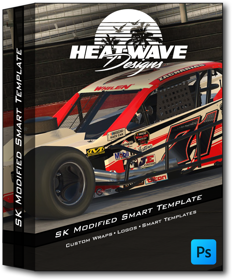 iRacing SK Modified Photoshop Smart Template