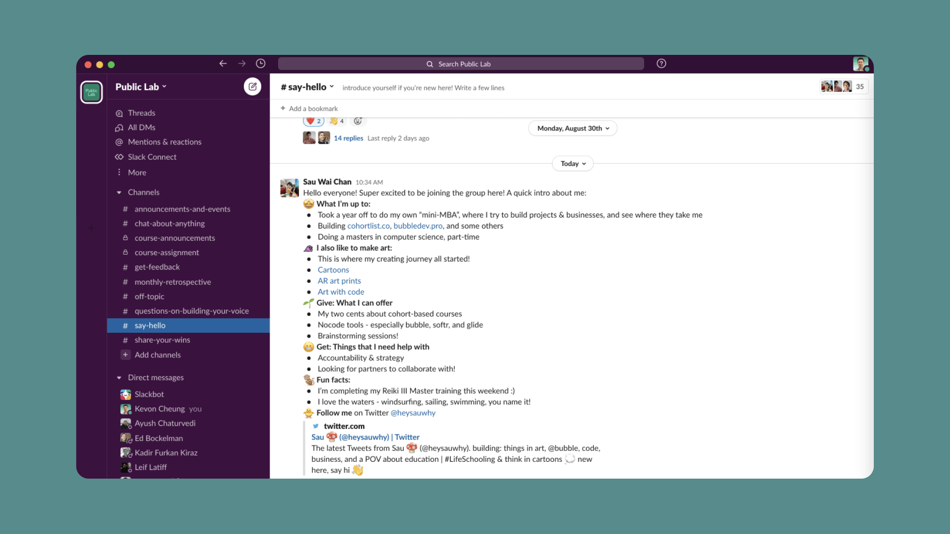 Public Lab is now on Slack