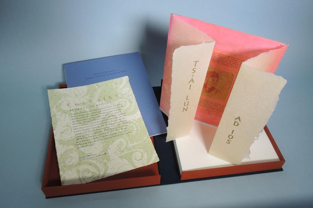 Paper Portfolio 2 Opacity and Translucency Letterpress Printing on