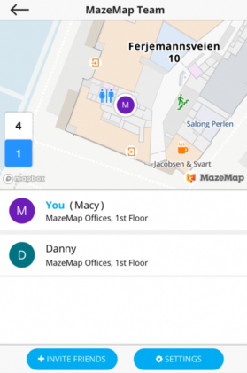 Picture illustrating MazeMap in the Cisco Live Berlin App