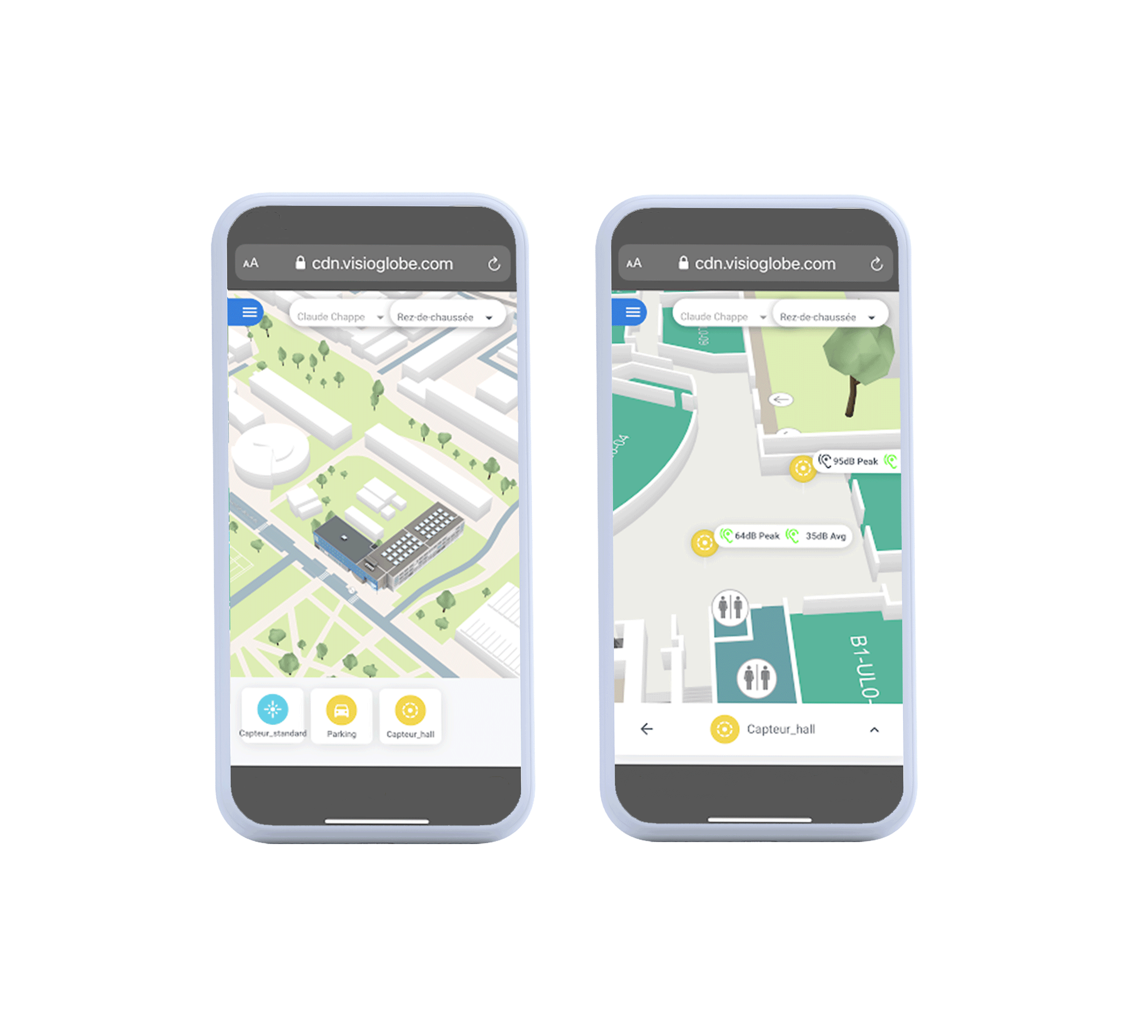 Location and content display on mobile
