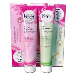 1.Kem tẩy lông vùng kín Veet