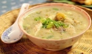 Ăn gì nhiều sữa - Cháo đậu xanh nấu thịt lợn nạc