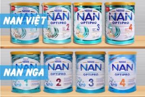 2.NESTLE NAN OPTIPRO – Dòng sản phẩm chất lượng cao giúp bé tăng cân đều, không táo bón.