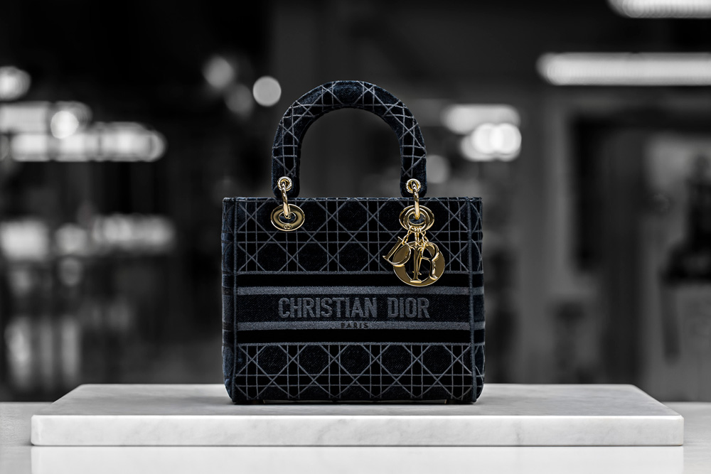 the making of dior’s lady d-lite bag in velvet