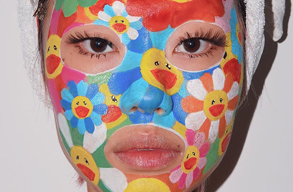 ten questions with kicki yang zhang, the berlin-based artist using her face as a canvas