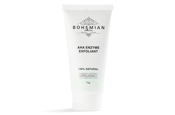 bohemian skin launches aha enzyme exfoliant