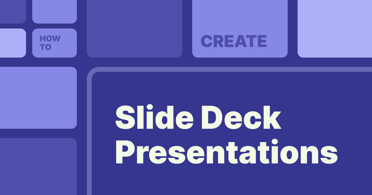 How to create slide decks that don't put people to sleep