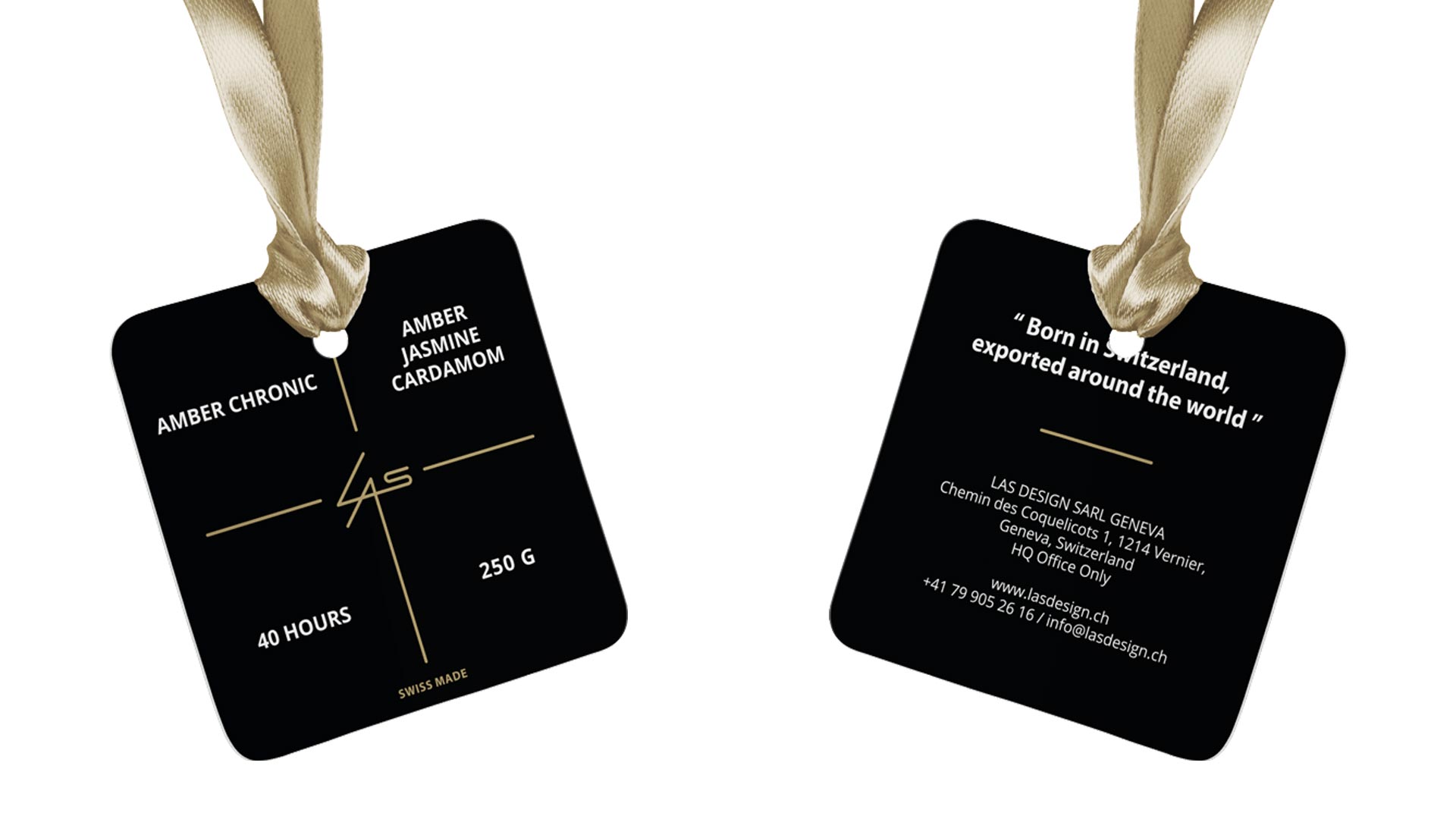 LAS Design fragrance tag