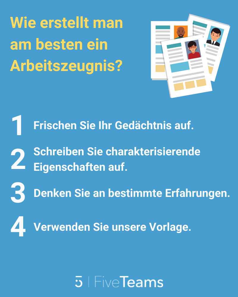 Wie erstellt man ein Arbeitszeugnis?