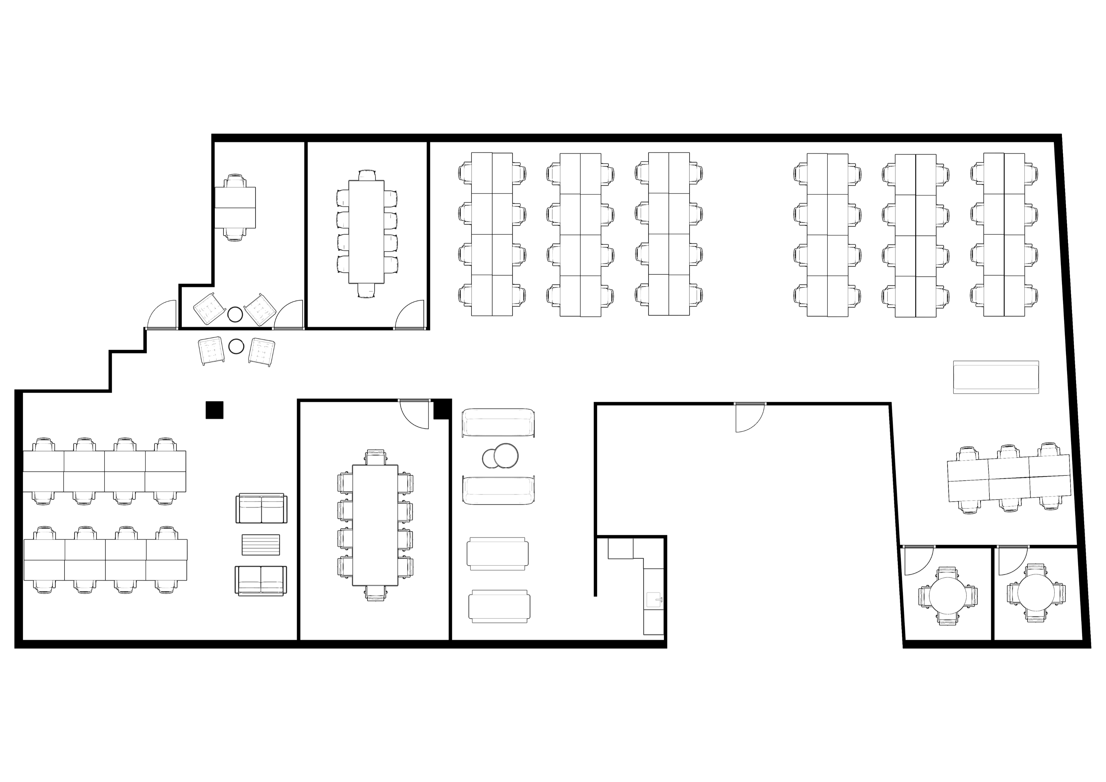 up to 80 desks