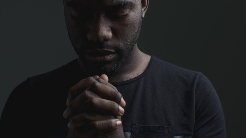 Man in prayer