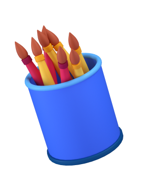 blue pencil case