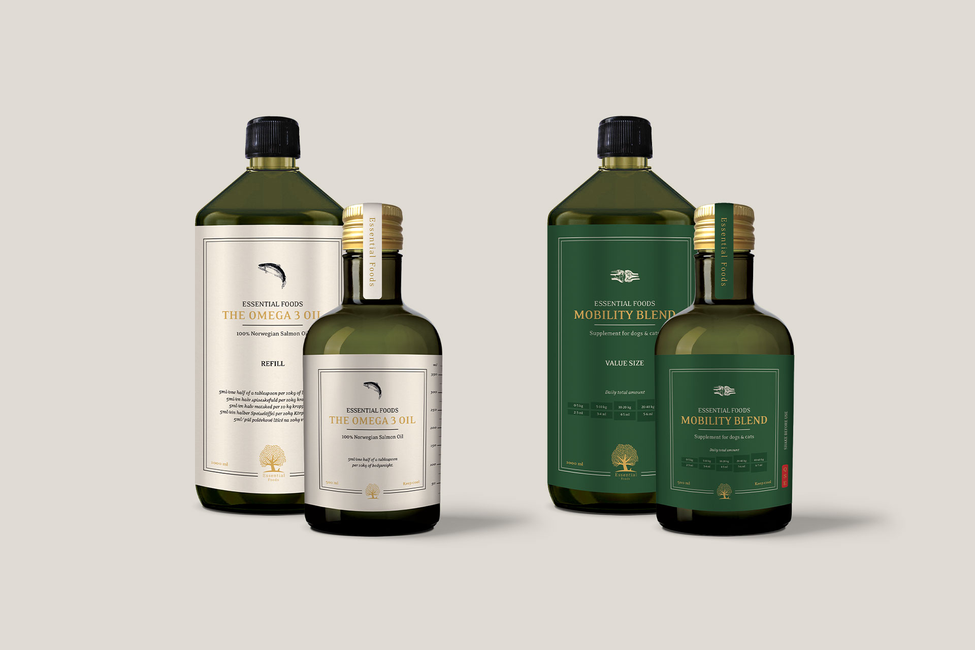 Healthy oil and supplements for dogs