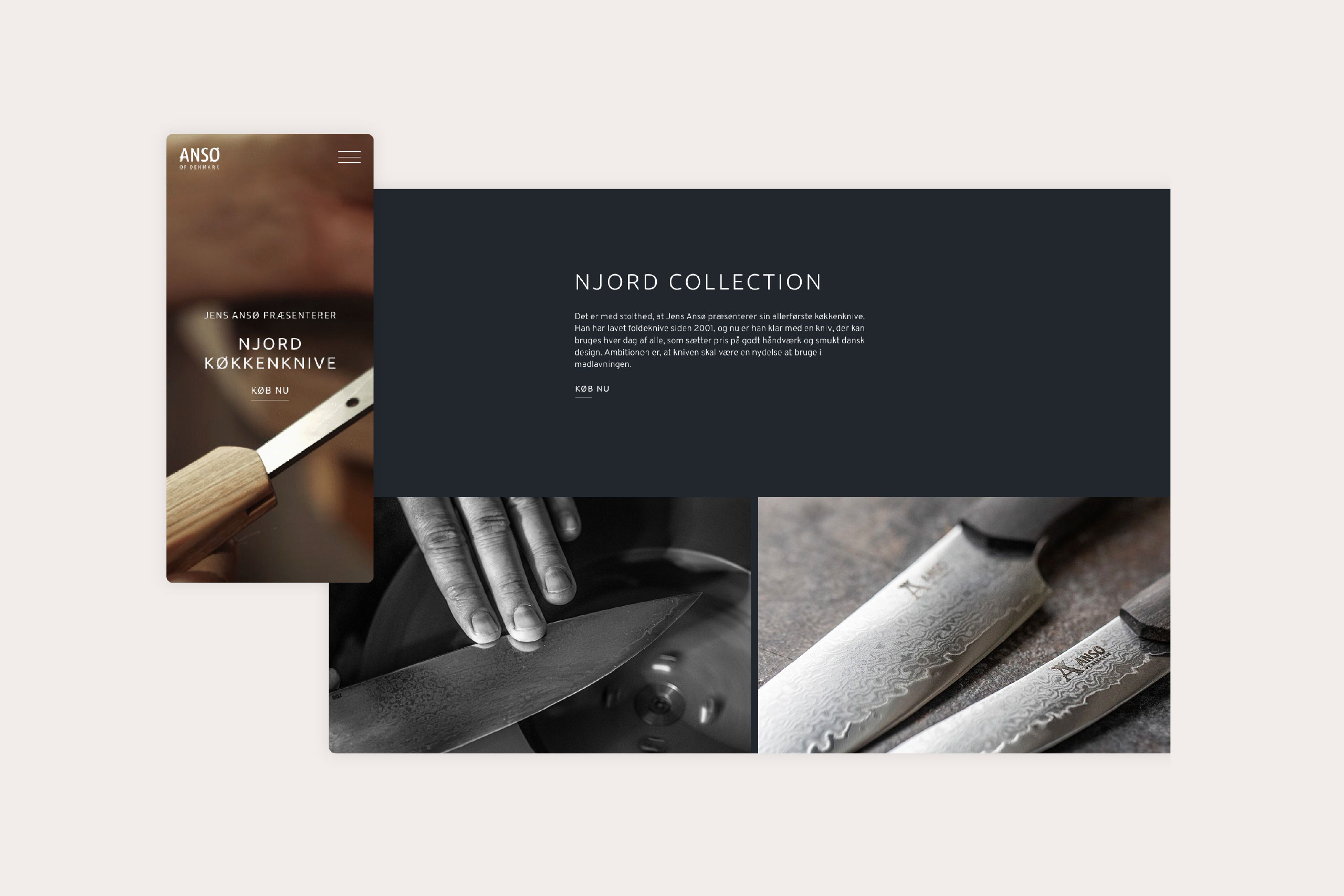 Website selling kitchen knives