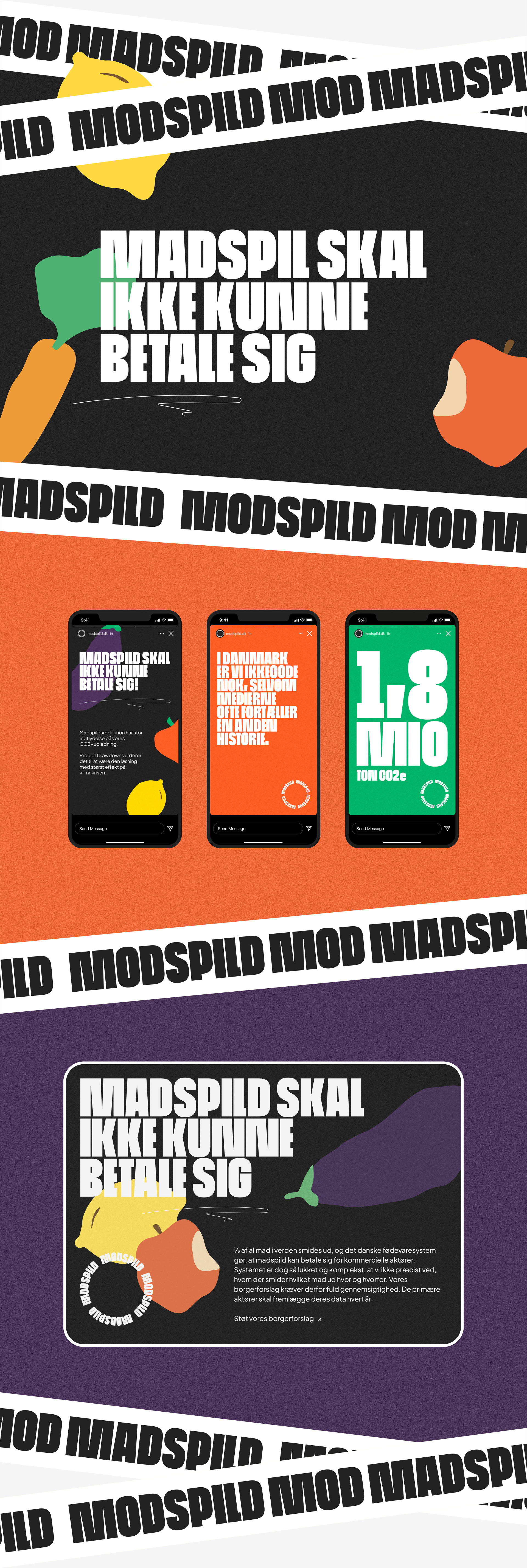 Modspild portfolio content