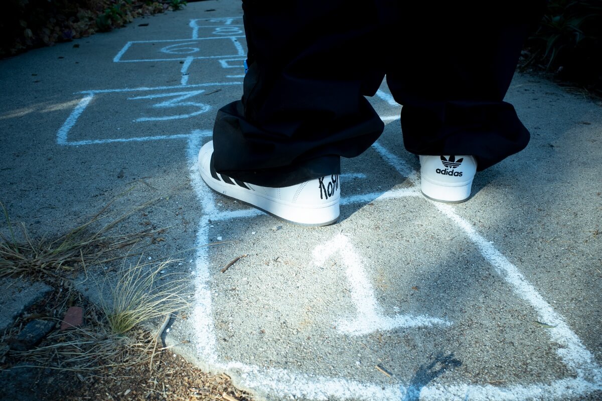 adidas x Korn Supermodified - Footwear White / Core Black / Rich Purple - IG0793