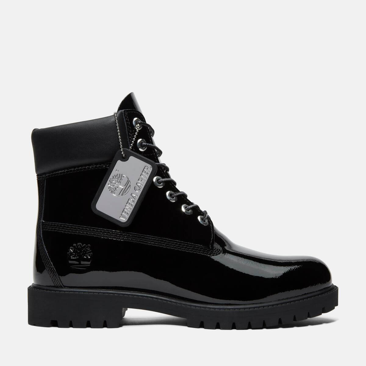 Timberland x Veneda Carter 6-Inch Patent Boot - Black Patent - TB0A6D8ZEL61