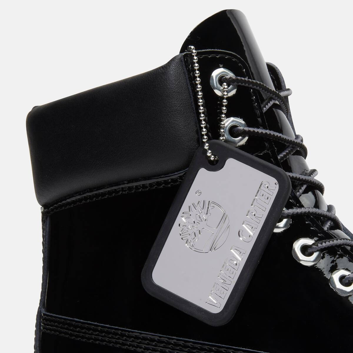 Timberland x Veneda Carter 6-Inch Patent Boot - Black Patent - TB0A6D8ZEL61