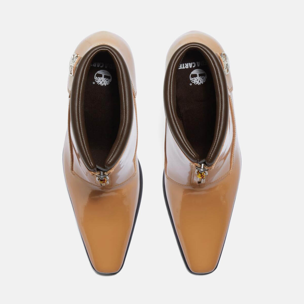 Timberland x Veneda Carter Zip Patent High Heel Boot - Wheat Patent - TB0A69SQEN01