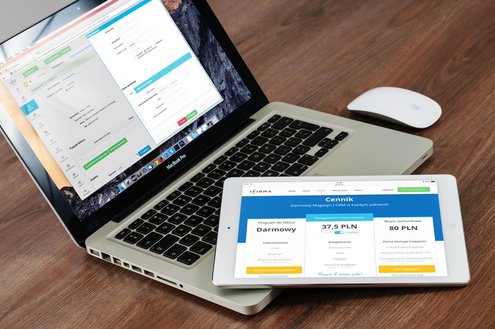 Fertige Web-App auf PC und Tablet