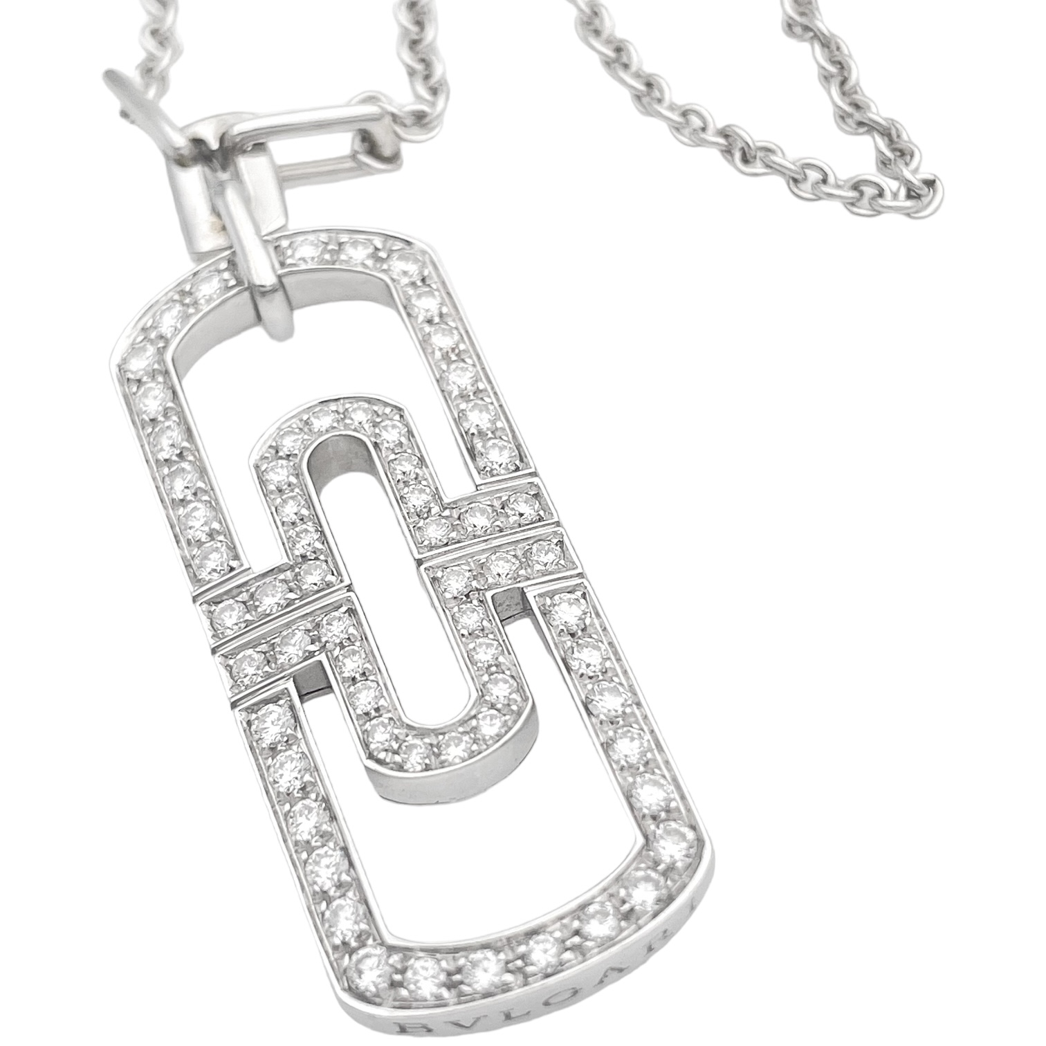 Bulgari Special Collection "Parentesi" Kette und Ohrringe Set — Image 4 sur 12