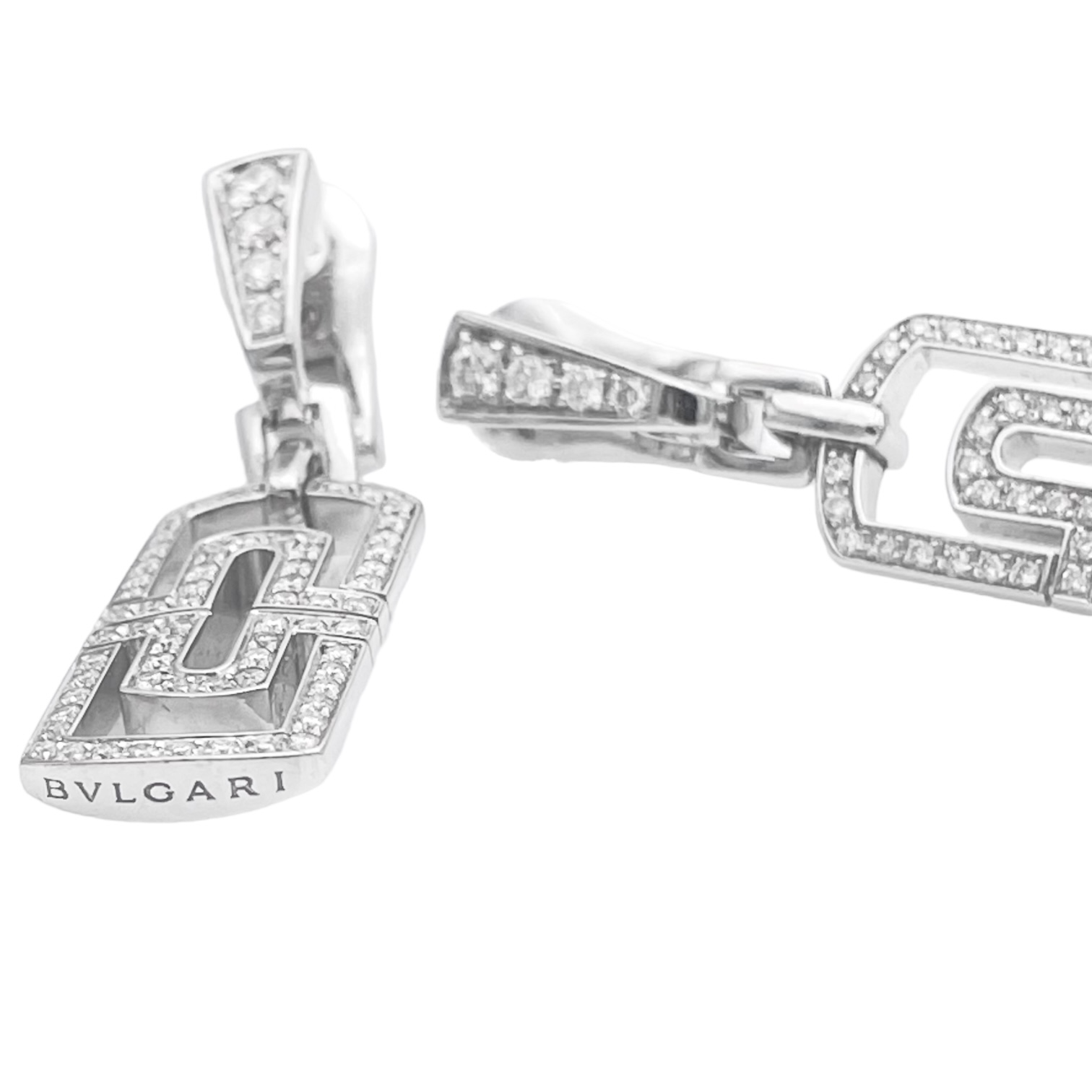 Bulgari Special Collection "Parentesi" Kette und Ohrringe Set — Image 11 sur 12