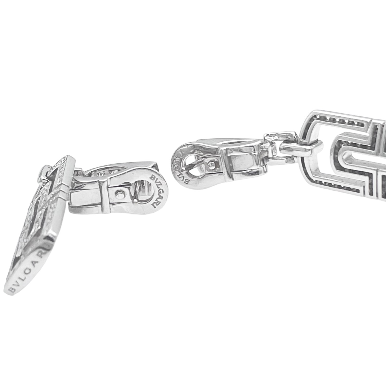 Bulgari Special Collection "Parentesi" Kette und Ohrringe Set — Image 12 sur 12