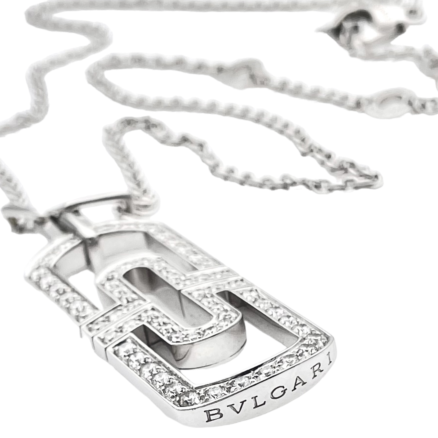 Bulgari Special Collection "Parentesi" Kette und Ohrringe Set — Image 5 sur 12