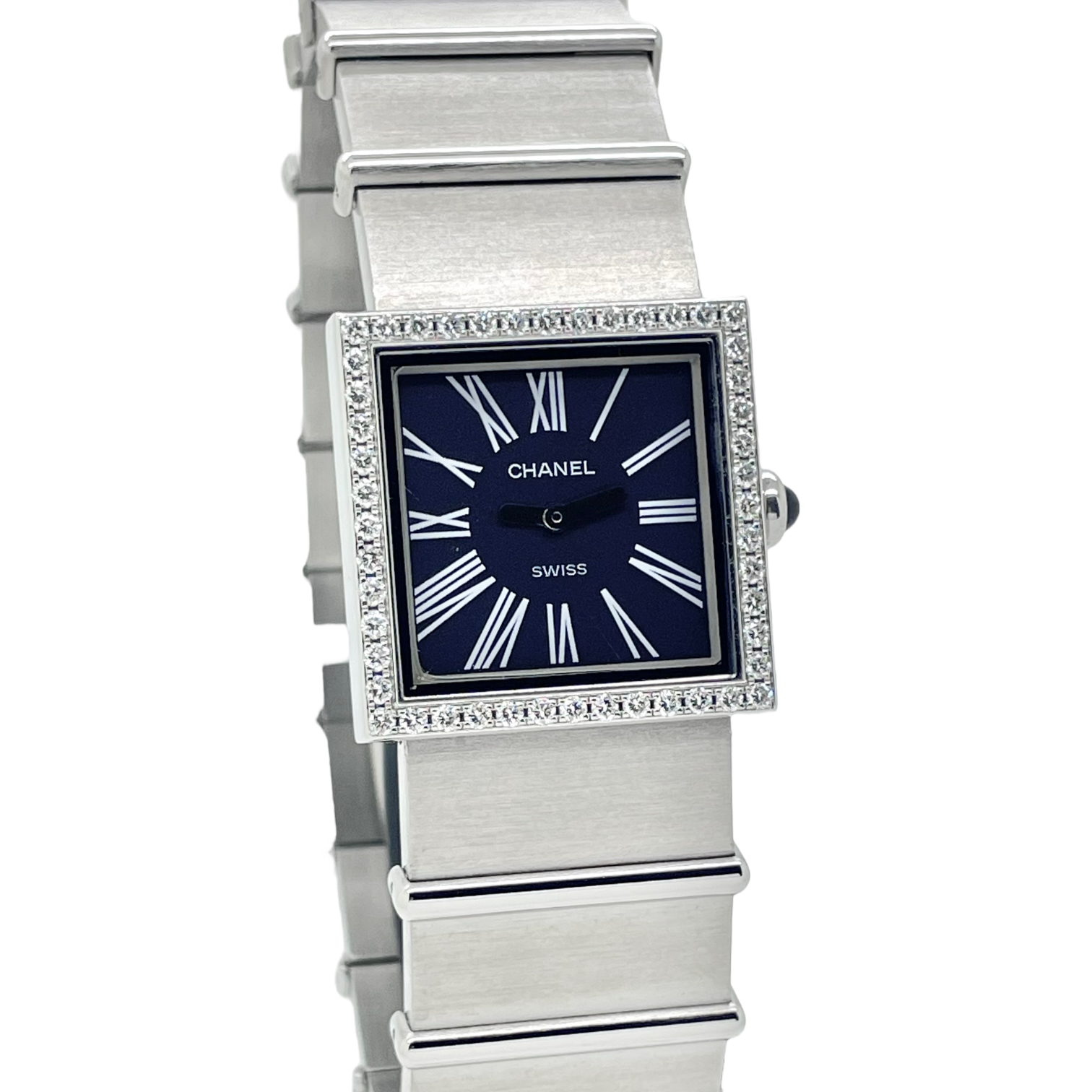 Mademoiselle Factory Diamantlünette Stahlband Seltenes Modell — Image 2 of 6