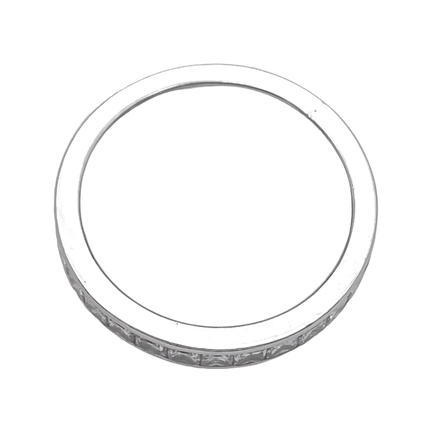 Weißgold Diamant Ring ca. 1.50ct Princess Diamanten — Image 4 of 4