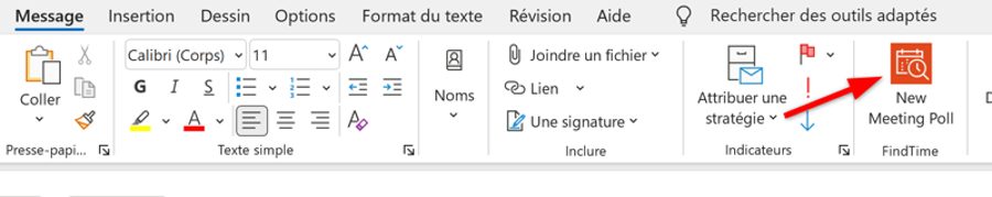 FindTime nouvelle réunion