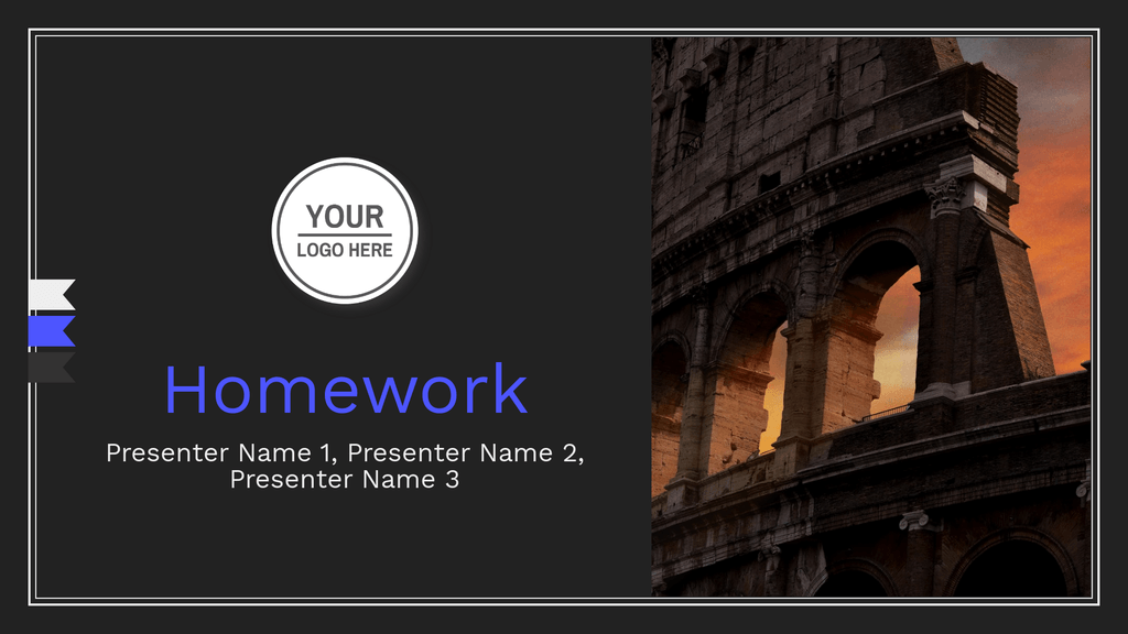 Homework Presentation Cover Slide