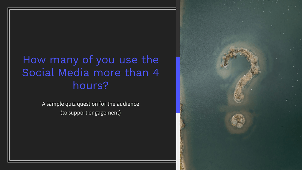 Homework Presentation A Sample Question Slide