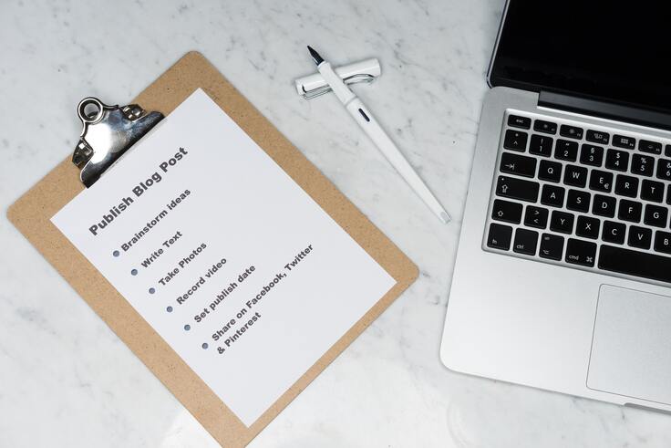Publishing a blog post checklist
