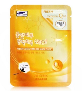 Mặt nạ bổ sung Collagen 3W Clinic Fresh Coenzyme Q10 Mask Sheet 23ml