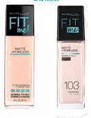 Kem Nền Fit Me Maybelline New York Matte Poreless Foundation SPF 22 30ml