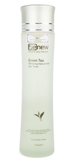 Nước hoa hồng Toner trà xanh trị mụn, trắng da Benew Hàn Quốc 150ml