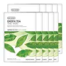 THEFACESHOP REAL NATURE GREEN TEA FACE MASK